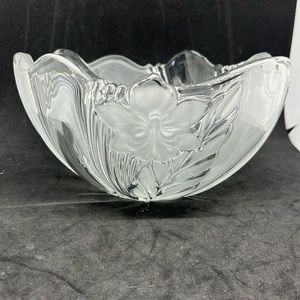 Mikasa Satin Orchid 8" Round Crystal Bowl